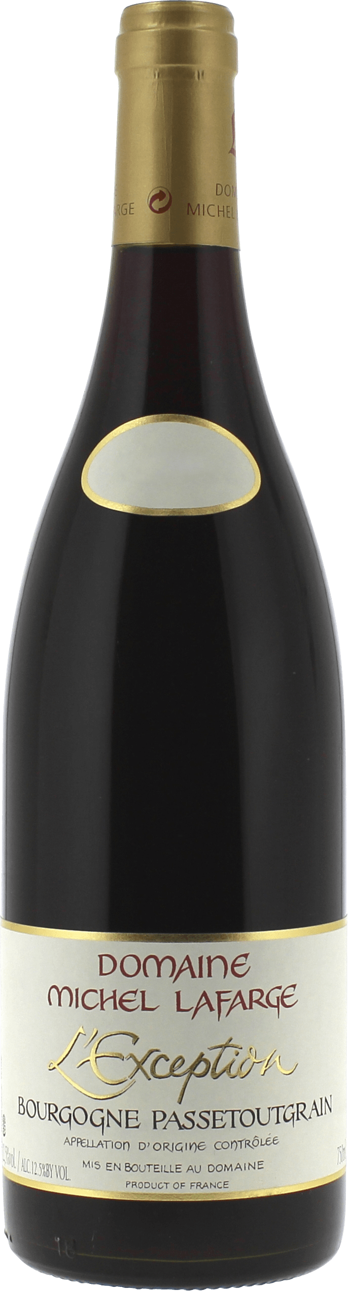 Bourgogne passetoutgrain l'exception 2022  LAFARGE, Bourgogne rouge