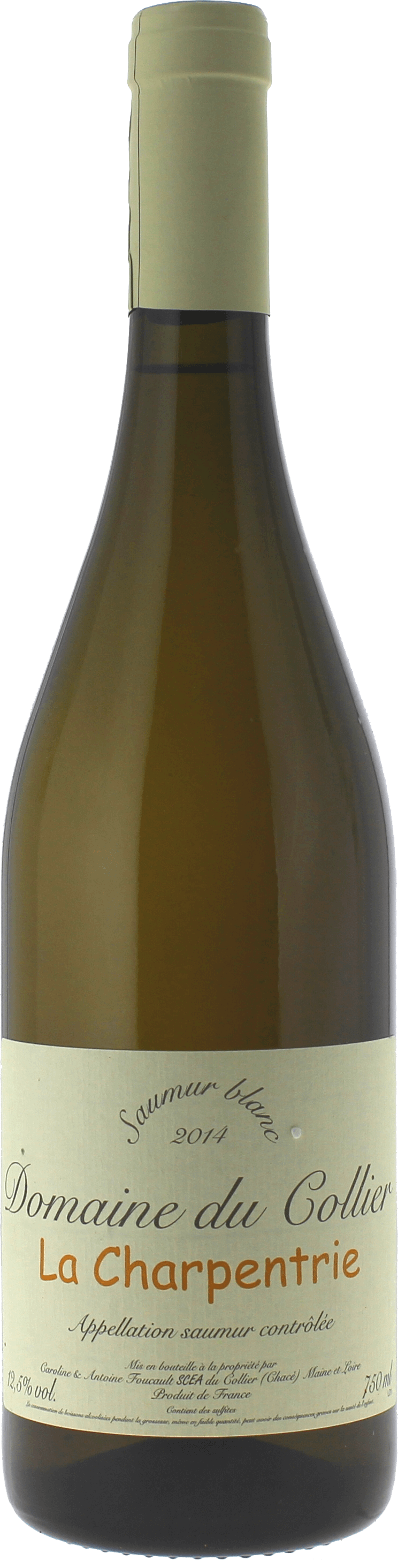 Domaine collier charpentrie 2011  Vin de France, Valle de la Loire