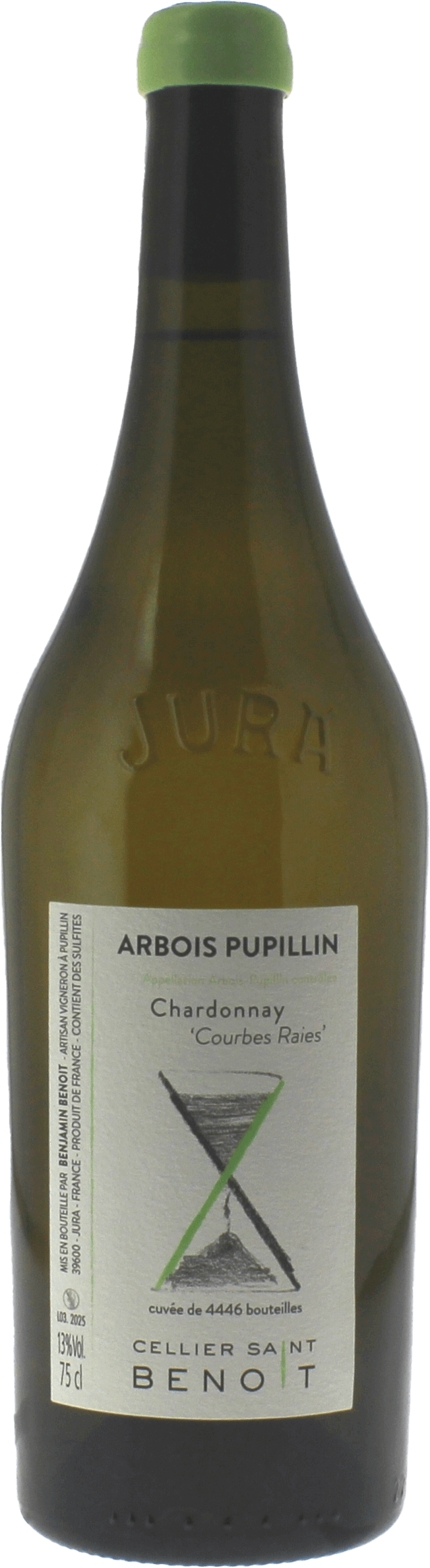 Chardonnay courbes raies cellier saint benoit 2023  JURA, Jura