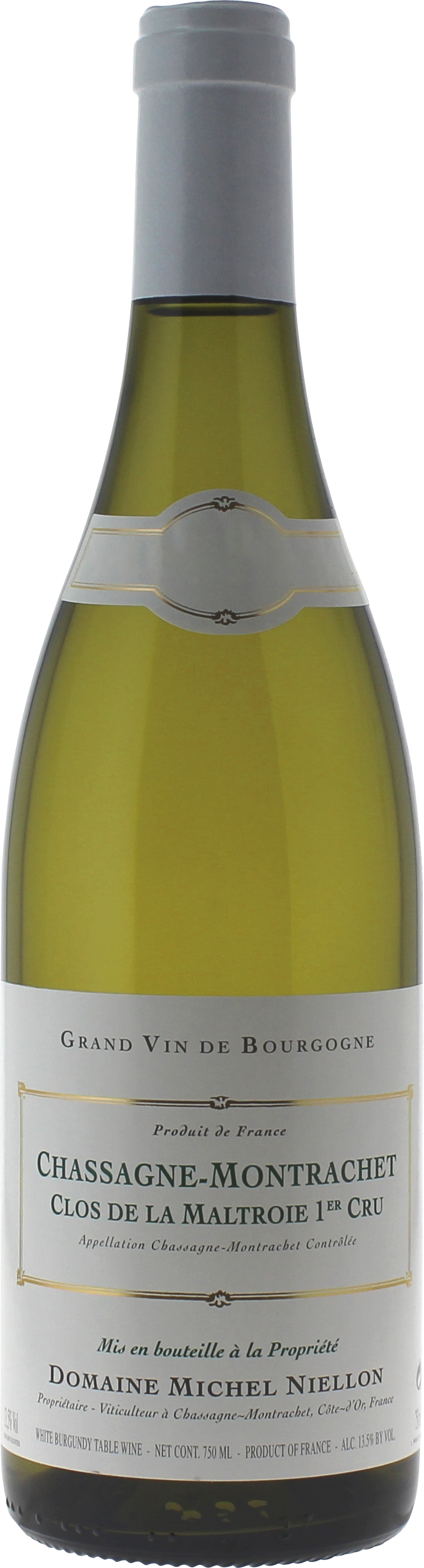Chassagne montrachet 1er cru la maltroie 2023 Domaine NIELLON Michel, Bourgogne blanc