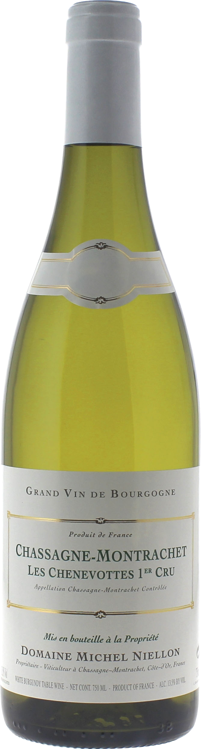 Chassagne montrachet 1er cru les chenevottes 2023 Domaine NIELLON Michel, Bourgogne blanc