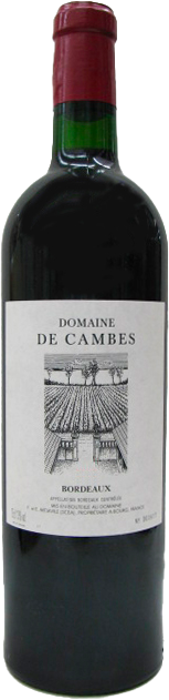 Domaine de cambes 2016  BORDEAUX, Bordeaux rouge