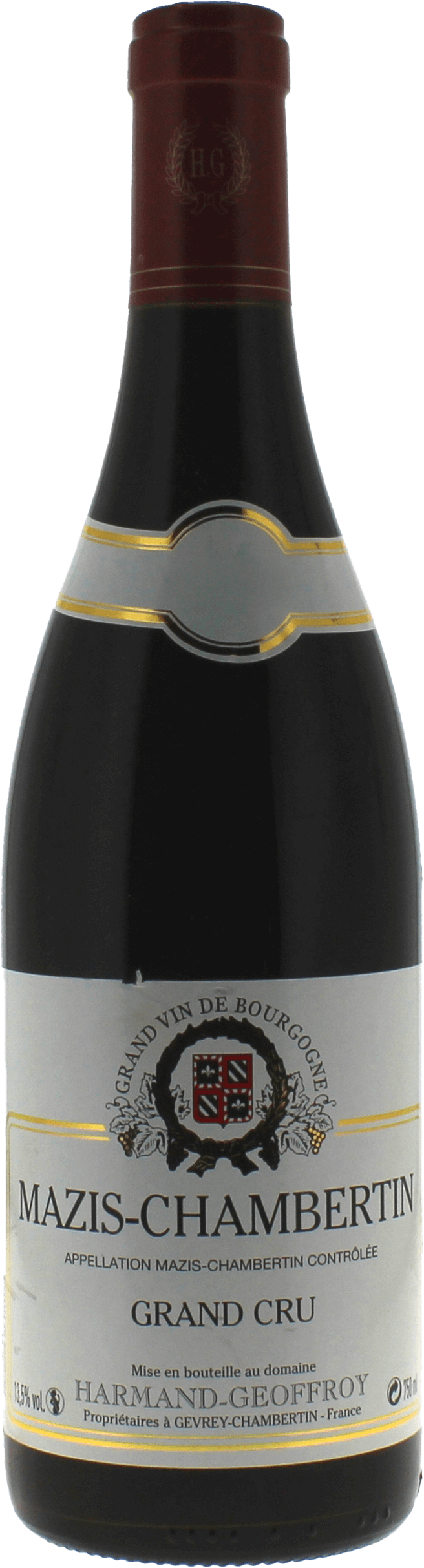 Mazis chambertin grand cru 2013  GEOFFROY HARMAND, Bourgogne rouge