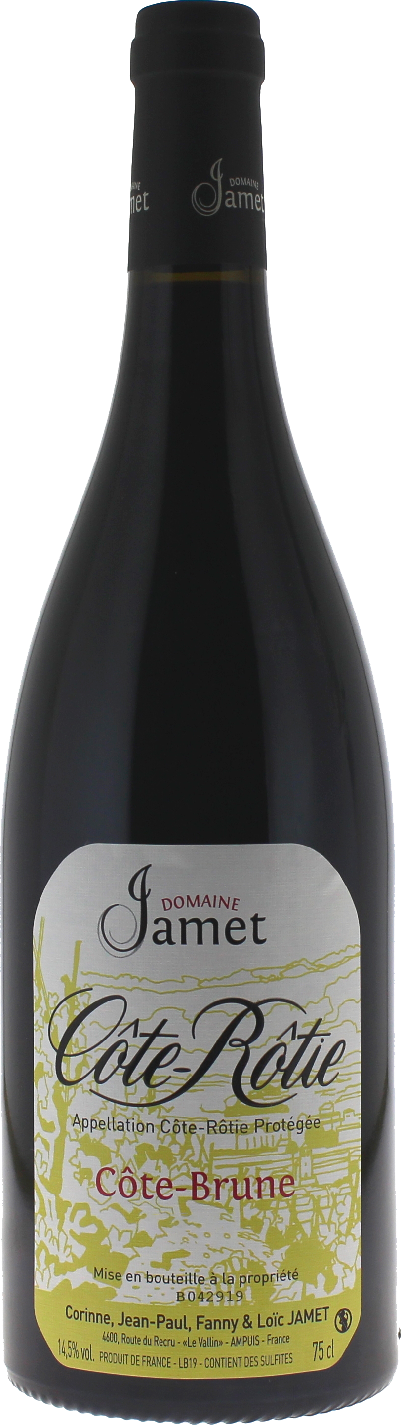C�te rotie c�te brune jean paul et loic jamet- 2013  C�te Rotie, Vall�e du Rh�ne Rouge