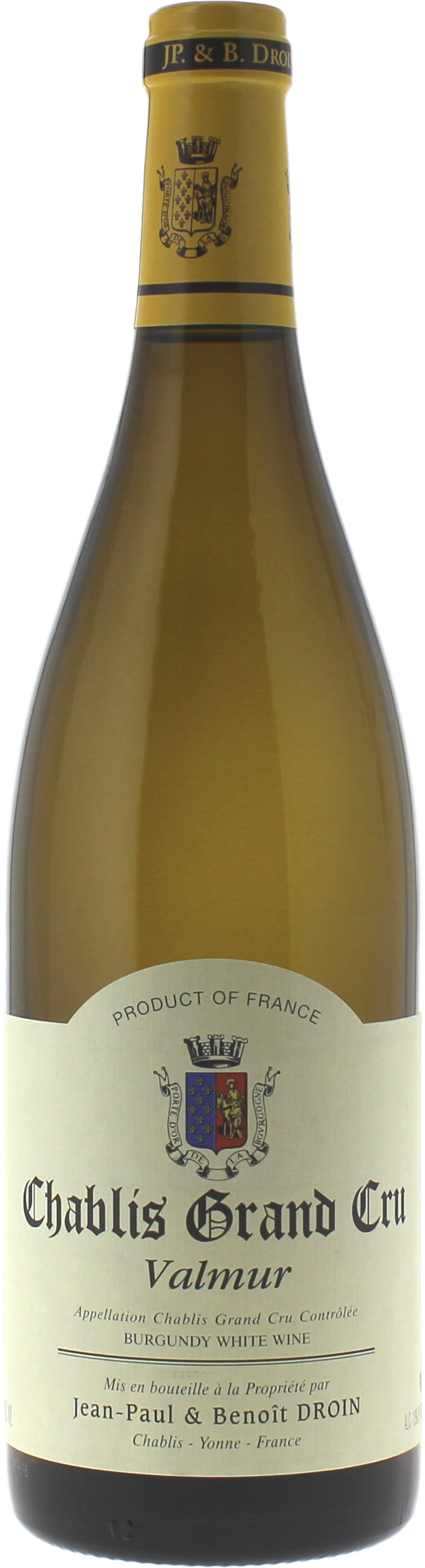 Chablis grand cru valmur 2023 Domaine DROIN, Bourgogne blanc