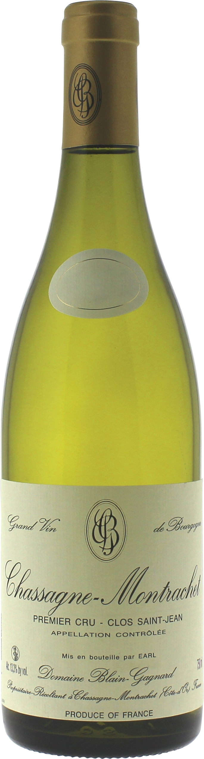 Chassagne montrachet 1er cru clos saint jean 2015  BLAIN GAGNARD, Bourgogne rouge