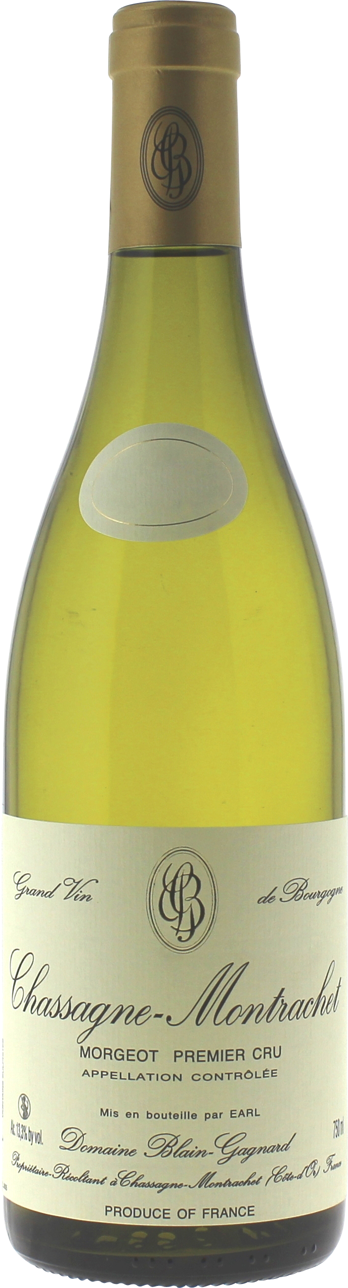 Chassagne montrachet 1er cru morgeot 2011 Domaine BLAIN GAGNARD, Bourgogne blanc