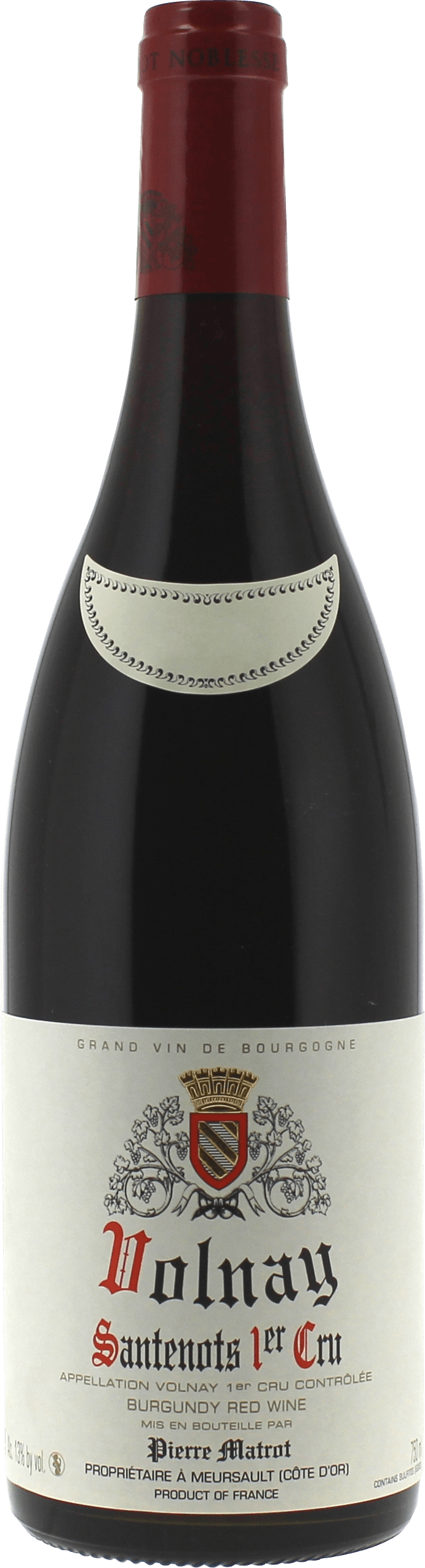 Volnay santenots 1er cru 2023 Domaine MATROT, Bourgogne rouge