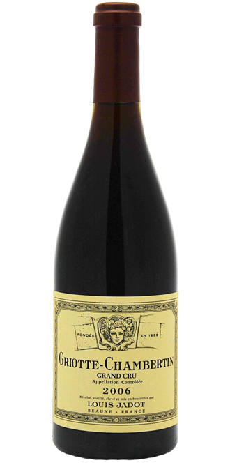 Griotte chambertin grand cru 2006  JADOT Louis, Bourgogne rouge
