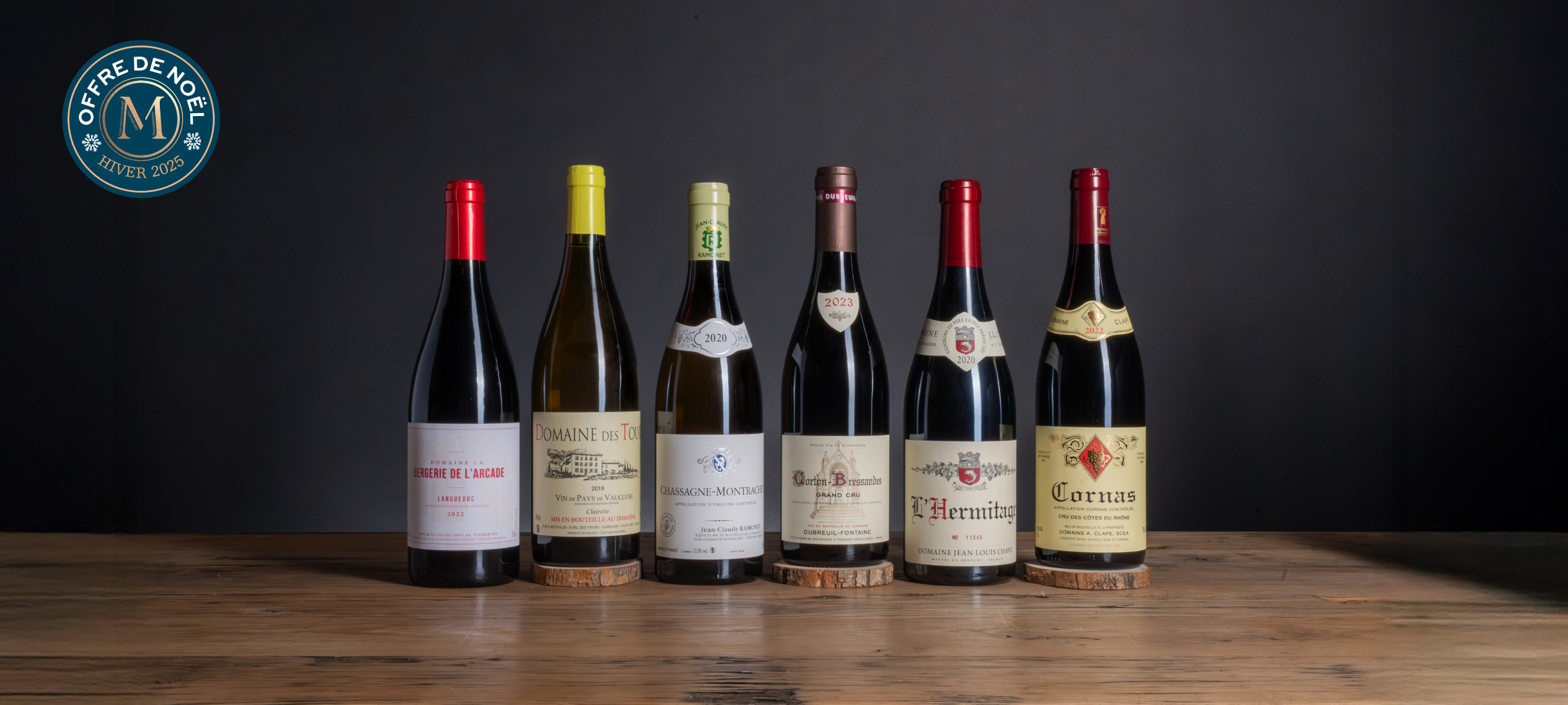 assortiment vins noel 